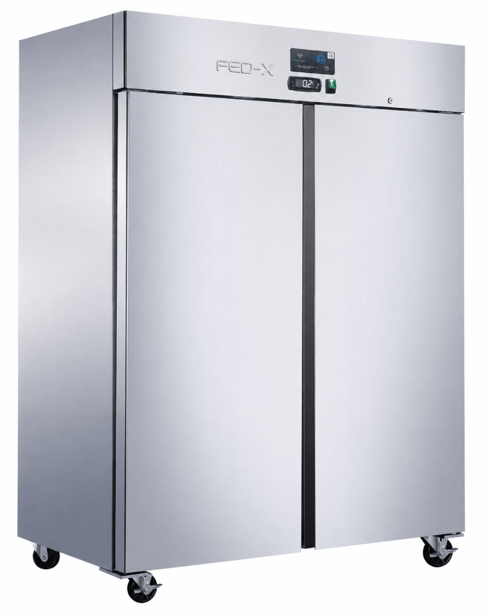 FED-X Press Liner Double Door Upright Fridge with Wi-Fi Controller - XUPC1400