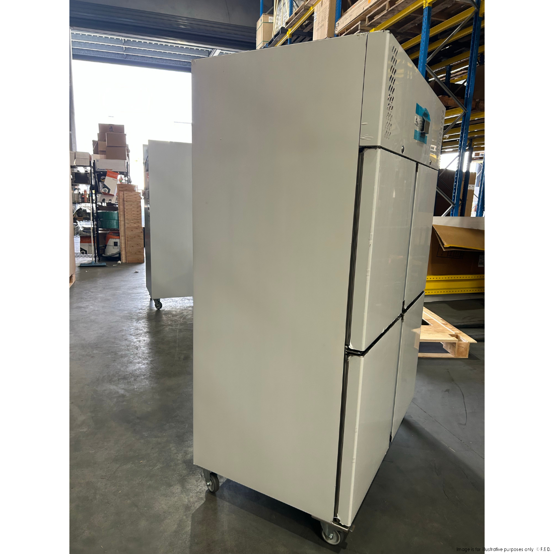 CLEARANCE - FED-X S/S Split Four-Door Upright Fridge - XURC1200S2V-QLD121