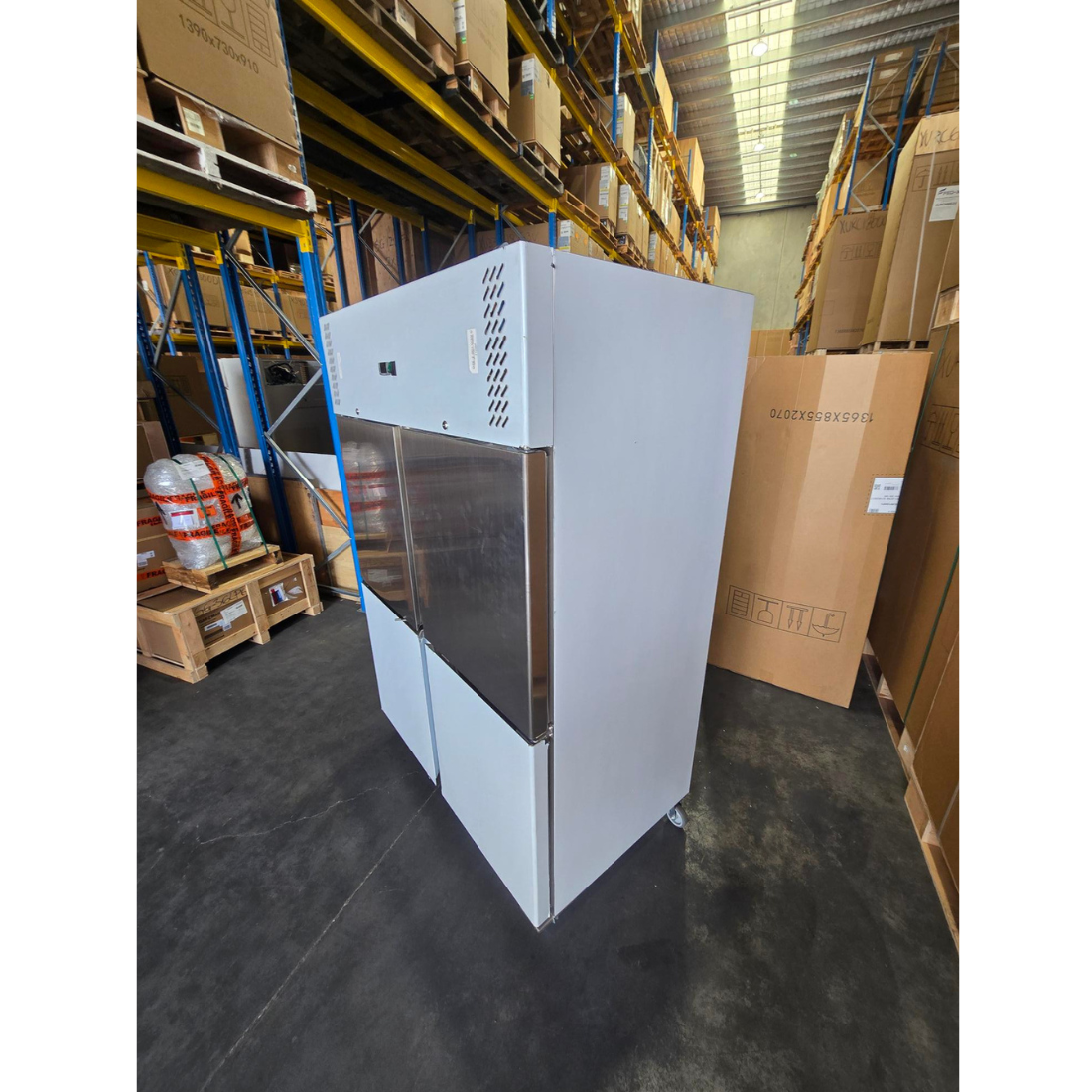 CLEARANCE - FED-X S/S Split Four-Door Upright Fridge - XURC1200S2V-QLD133