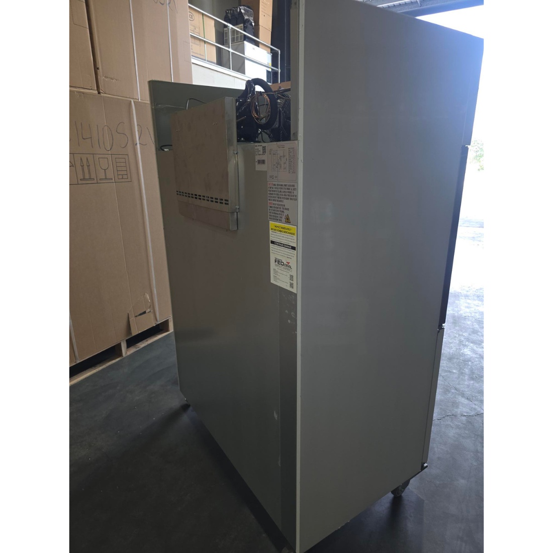 CLEARANCE - FED-X S/S Split Four-Door Upright Fridge - XURC1200S2V-QLD133