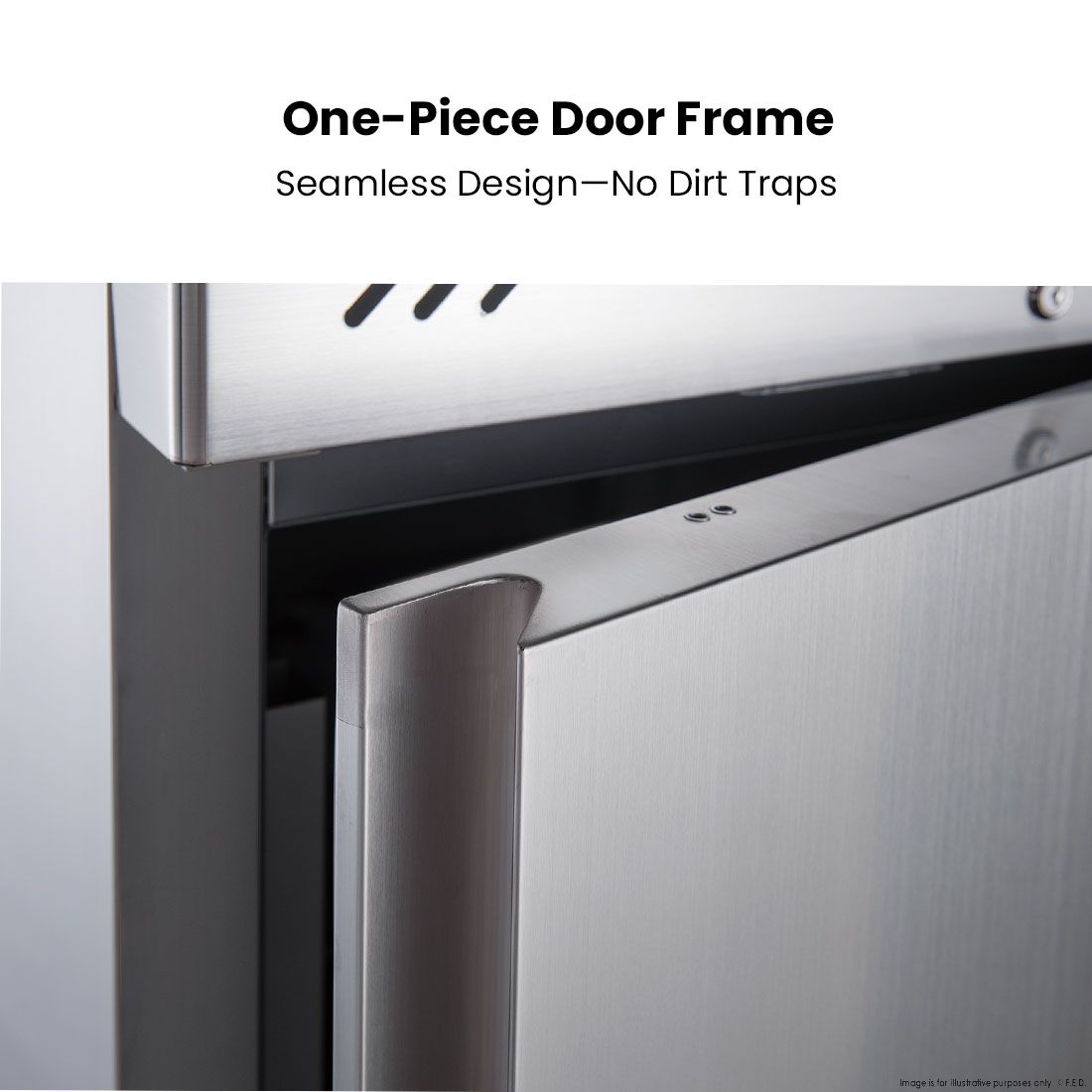 FED-X S/S Double Door Upright Fridge XURC1200SFV