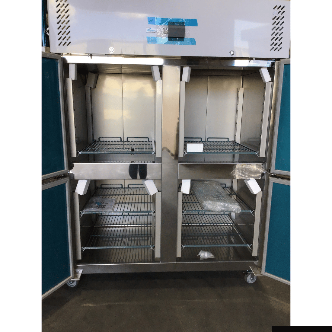 CLEARANCE - FED-X S/S Four Door Upright Fridge - XURC1410S2V-QLD370