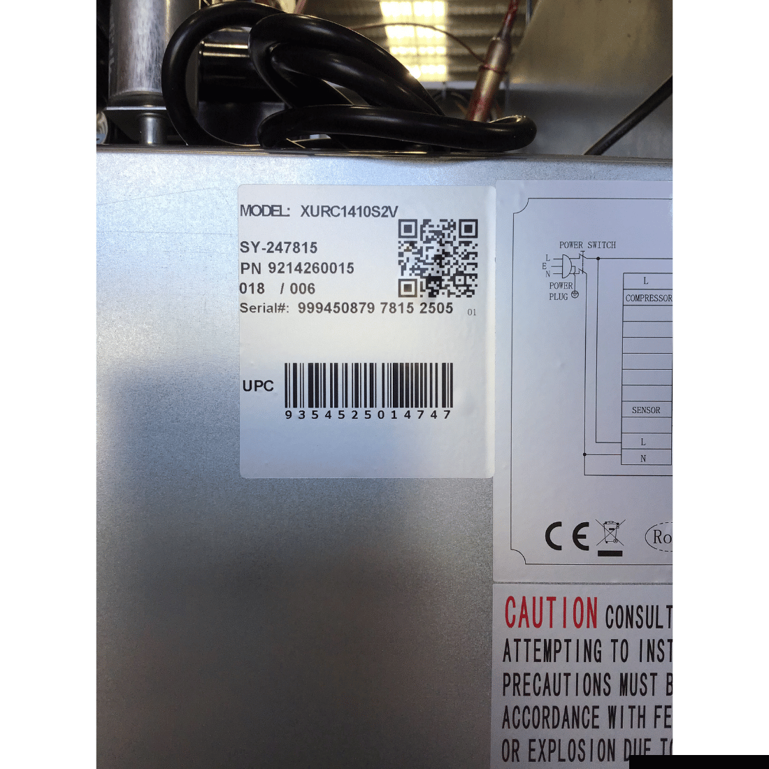 CLEARANCE - FED-X S/S Four Door Upright Fridge - XURC1410S2V-QLD370