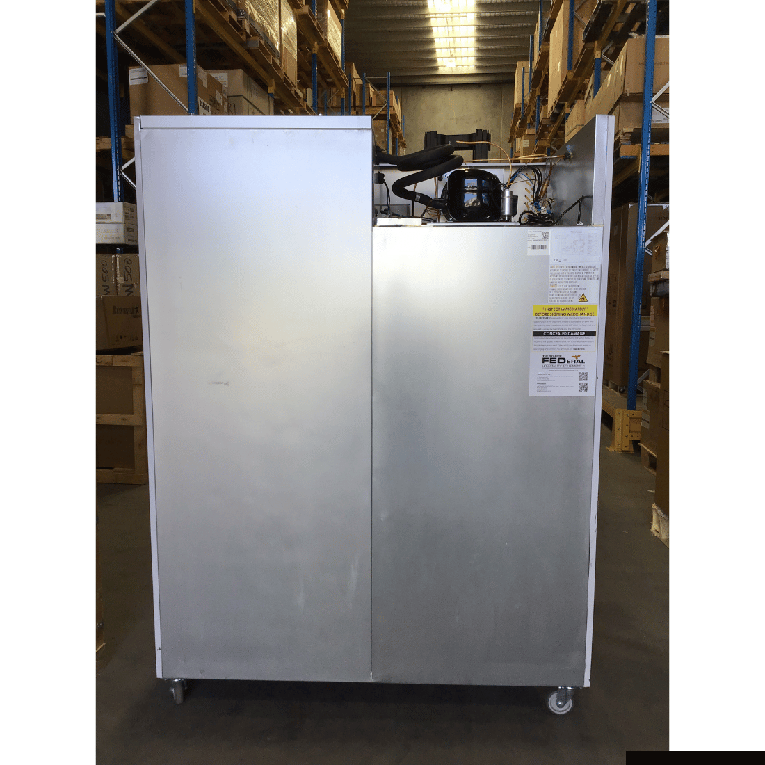 CLEARANCE - FED-X S/S Four Door Upright Fridge - XURC1410S2V-QLD370
