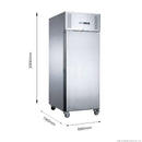 FED-X S/S Single Door Upright Fridge XURC400SFV