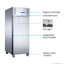FED-X S/S Single Door Upright Fridge XURC400SFV