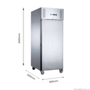 FED-X S/S Single Door Upright Fridge XURC650SFV