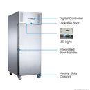 FED-X S/S Single Door Upright Fridge XURC650SFV