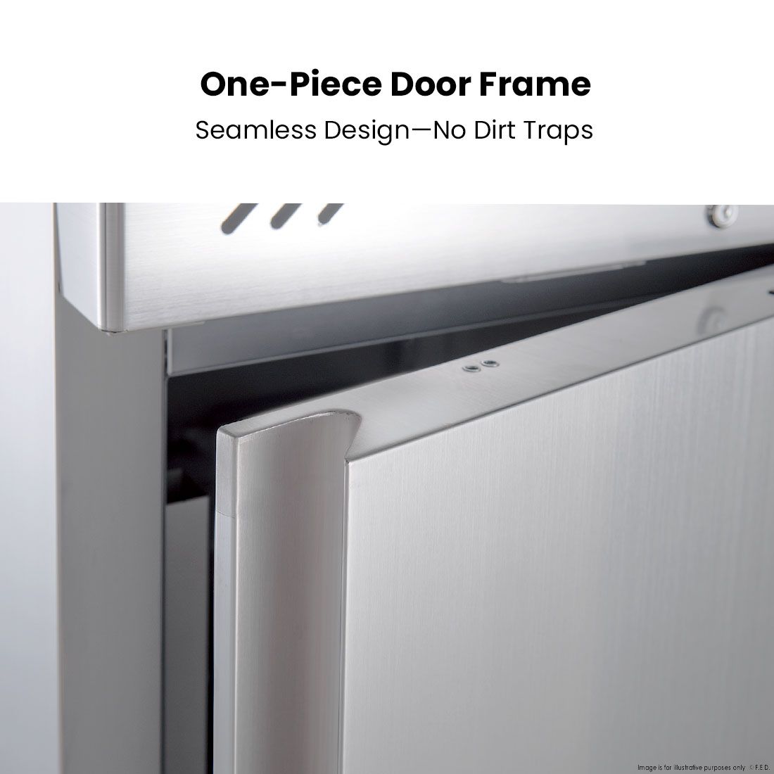 FED-X S/S Single Door Upright Fridge XURC650SFV
