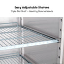 FED-X S/S Two Full Glass Door Upright Fridge XURC1200G2V