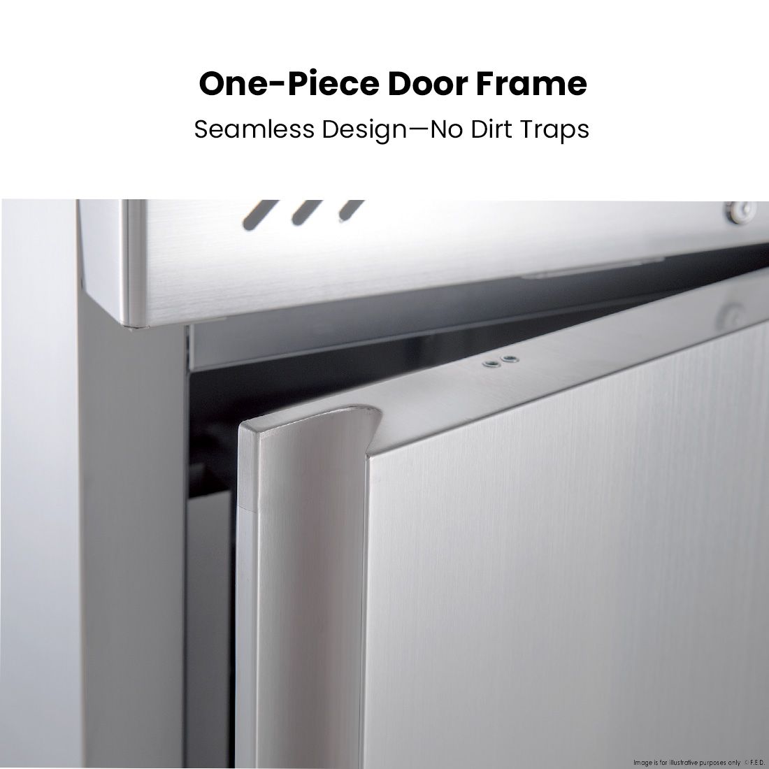 FED-X S/S Four Door Upright Fridge XURC1200S2V