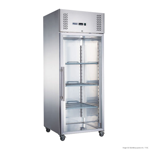 FED-X S/S Full Glass Door Upright Freezer XURF600G1V