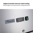 FED-X S/S Full Glass Door Upright Fridge XURC600G1V