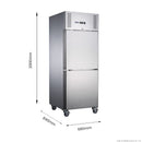 FED-X S/S Two Door Upright Freezer XURF600S1V