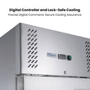 FED-X S/S Two Door Upright Fridge XURC600S1V
