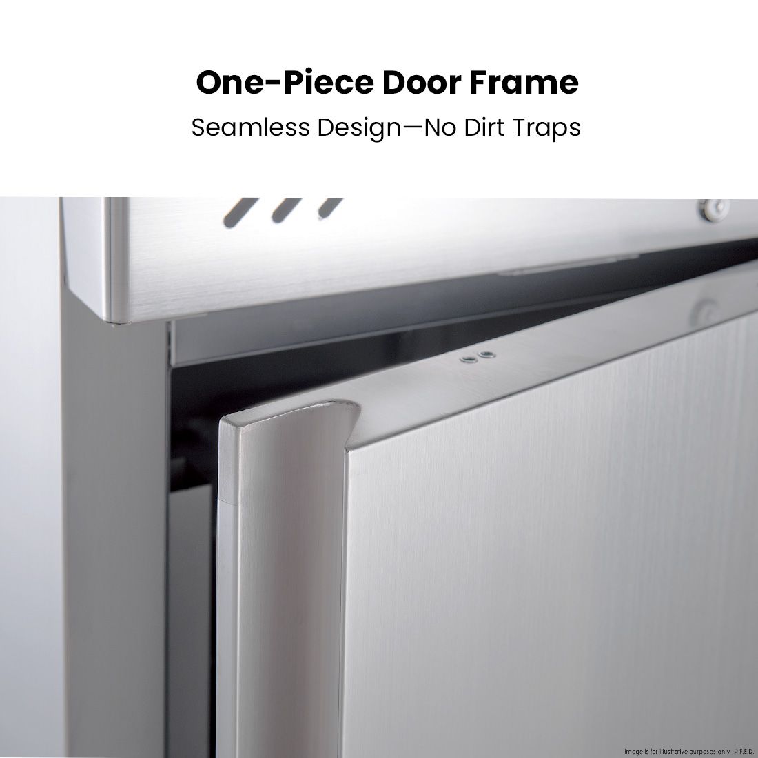 FED-X S/S Two Door Upright Freezer XURF600S1V