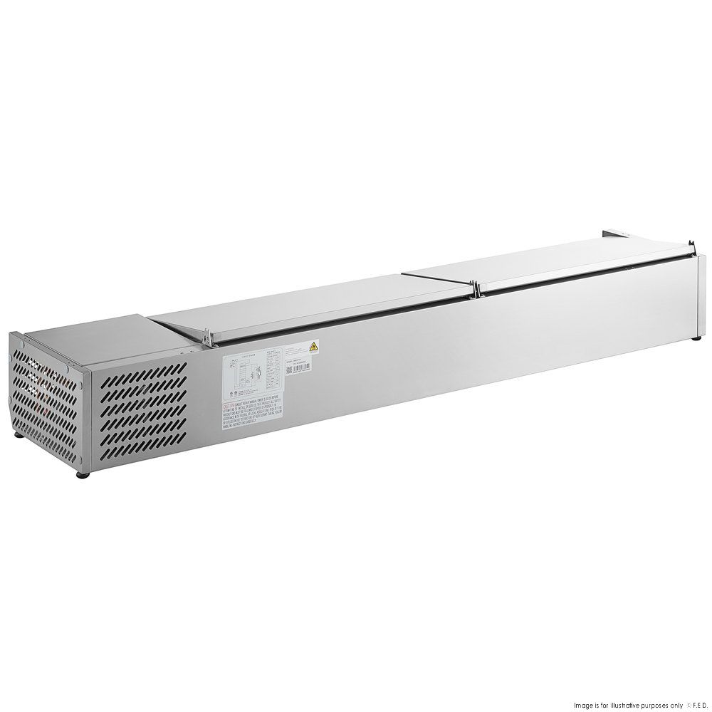 FED-X Salad Bench With Stainless Steel Lids XVRX1800/380S