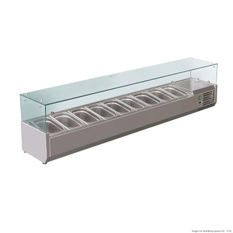 FED-X Flat Glass Salad Bench XVRX2000/380