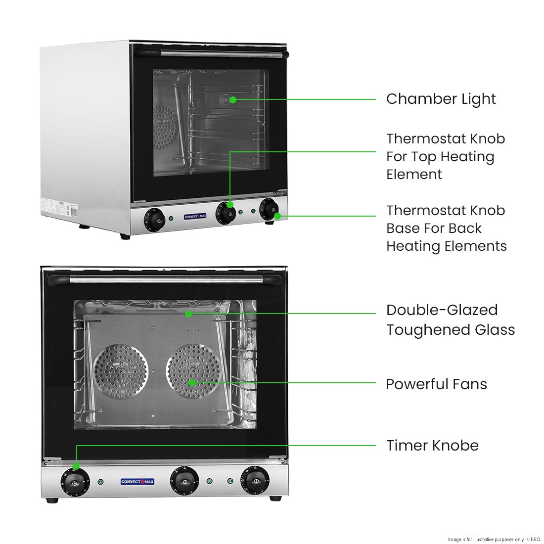ConvectMAX Convection Oven With Grill - YXD-3AE