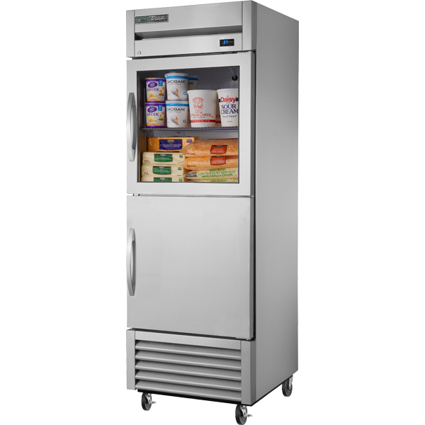 TRUE Reach-In 1 Combination Half Swing Door Refrigerator - T-23-1-G-1-HC-FGD01