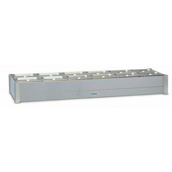 Roband Hot Bain Marie 8 x 1/2 size, pans not included, double row - BM24