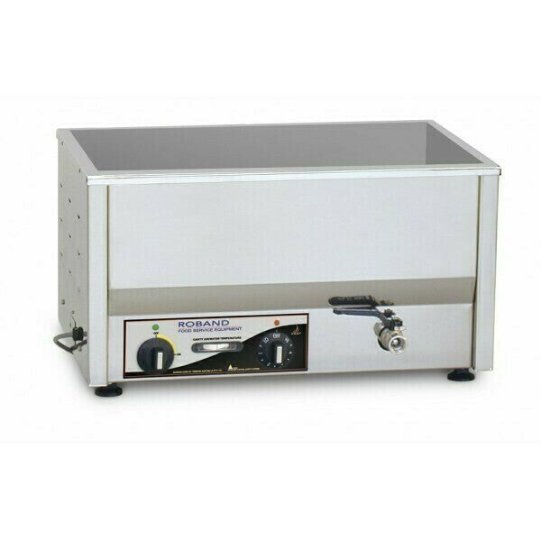 Roband Counter Top Bain Marie with thermostat 2 x 1/2 size, pans not included - BM2T