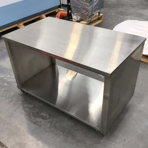 CLEARANCE - Stainless Steel Pass Through Cabinet On Castors - STHT-1200S