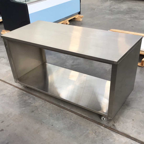 CLEARANCE - Stainless Steel Pass Through Cabinet On Castors - STHT-1500S