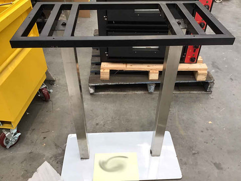 CLEARANCE - Rectangle Stainless Steel Table Base 1000H 8003-3-1000