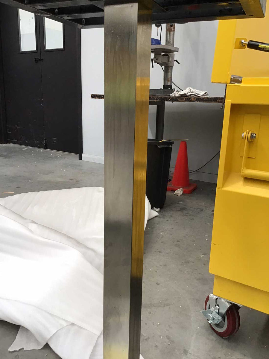 CLEARANCE - Rectangle Stainless Steel Table Base 1000H 8003-3-1000