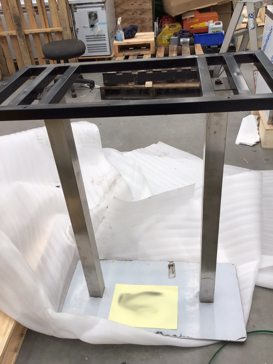 CLEARANCE - Rectangle Stainless Steel Table Base 1000H 8003-3-1000 NSW1278