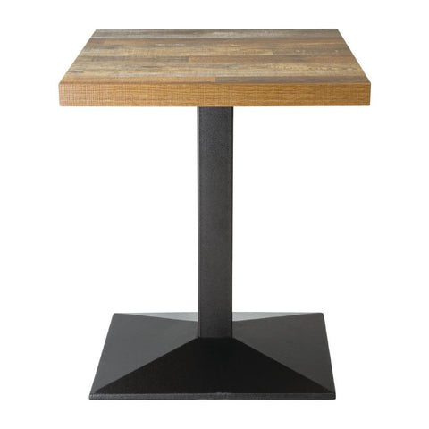 Bolero Pre-Drilled Square Table Top Urban Dark 600mm - DR821