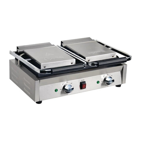 Apuro Bistro Double Ribbed Contact Grill - DY994-A