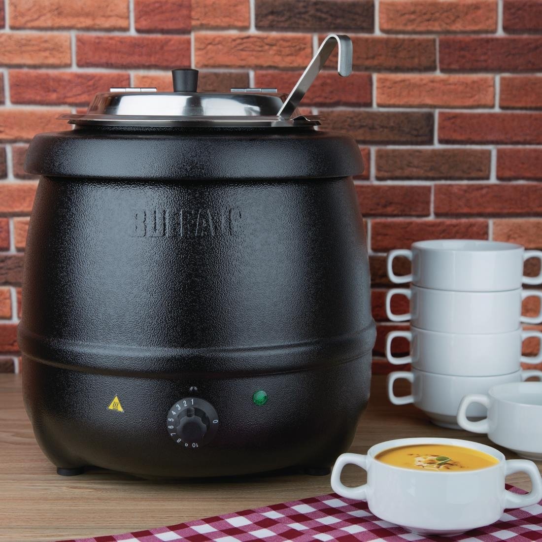 Apuro Black Soup Kettle 10Ltr - L715-A