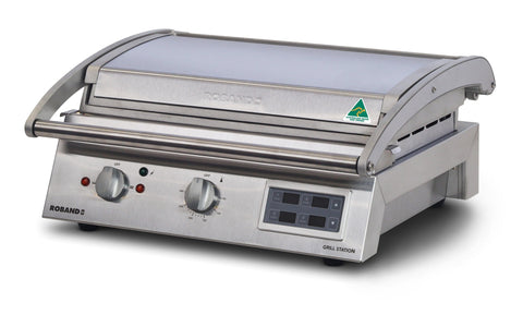 Roband Grill Station 8 slice, Smooth Plates with Electronic Timer 10A - GSA810SE