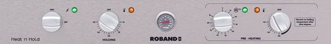 Roband Heat ‘n’ Hold Food Warmer - Fixed Glass on Display Side - H200F