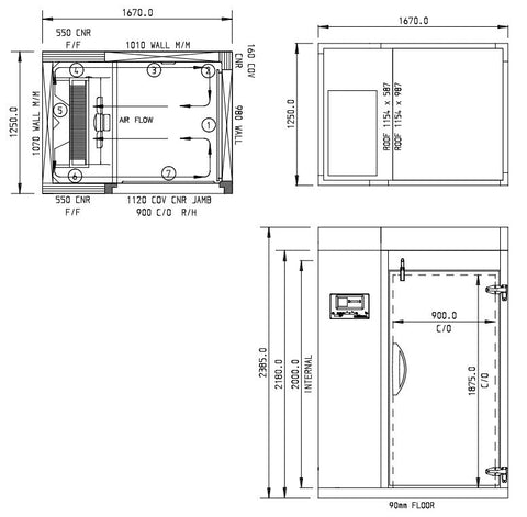 Williams Blast Chiller - 120Kg Roll In Blast Chiller/Freezer Combi Trolley Compatible WMBCF120C