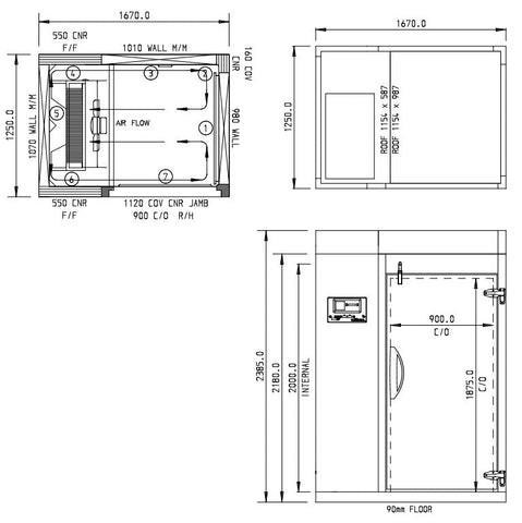 Williams Blast Chiller - 160Kg Roll In Blast Chiller/Freezer Combi Trolley Compatible WMBCF160C