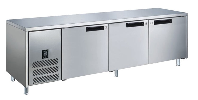 Glacian 3 Door Fridge 760mm Deep Stainless Steel Doors - BCS72476