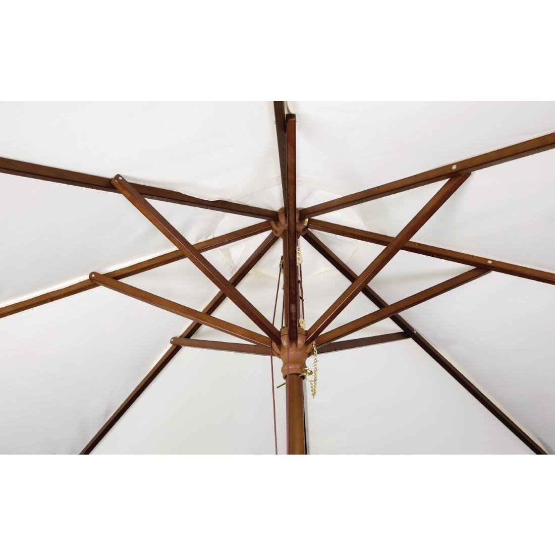 Bolero Round Outdoor Umbrella 2.5m Diameter Cream - CB513