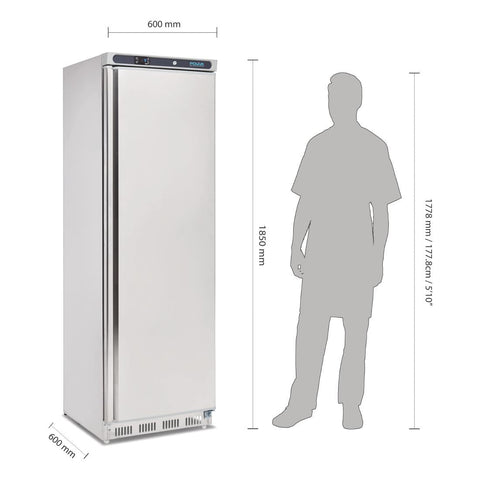 Polar C-Series Upright Freezer Stainless Steel 365Ltr - CD083-A