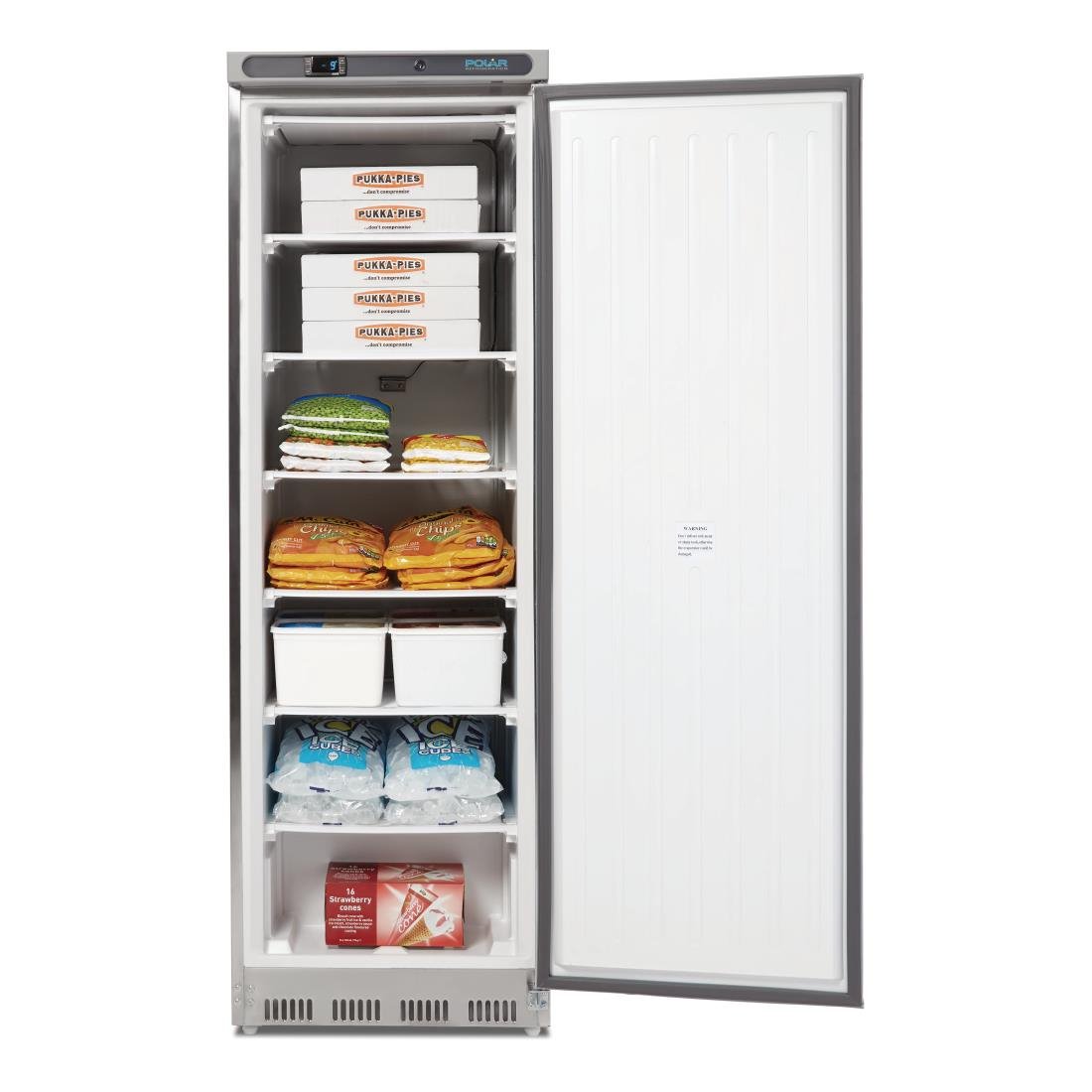 Polar C-Series Upright Freezer Stainless Steel 365Ltr - CD083-A