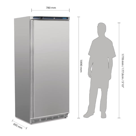 Polar C-Series Upright Freezer Stainless Steel 600Ltr - CD085-A