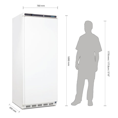 Polar C-Series Upright Freezer White 600Ltr - CD615-A