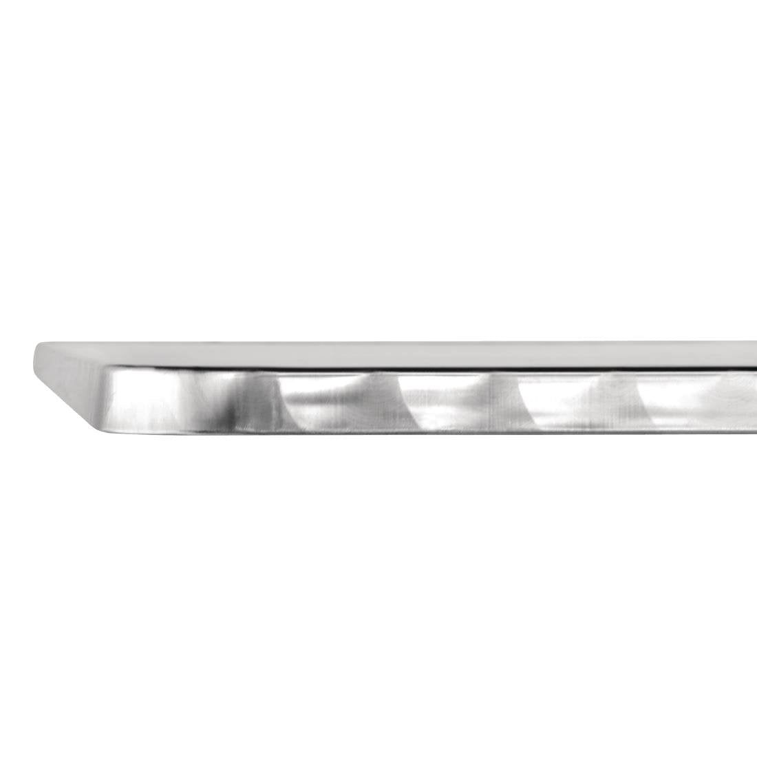Bolero Square Flip-Top Table Stainless Steel 600mm - CG838
