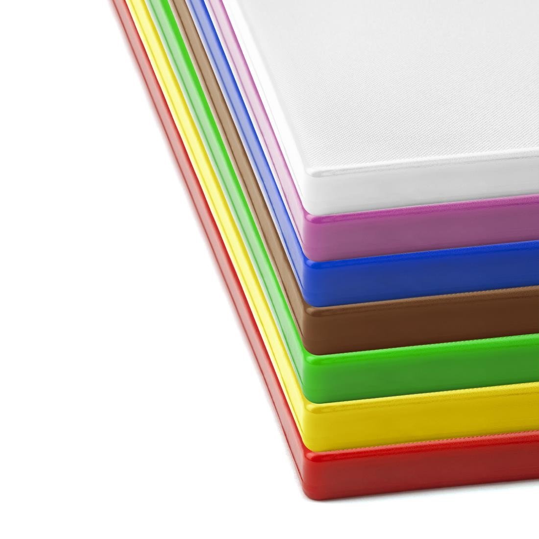 Hygiplas Low Density Set of 7 Chopping Board Set - 600x450x20mm - CH048