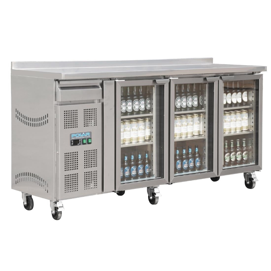 Polar U-Series 3 Door Premium Bar Fridge 543Ltr - CK491-A