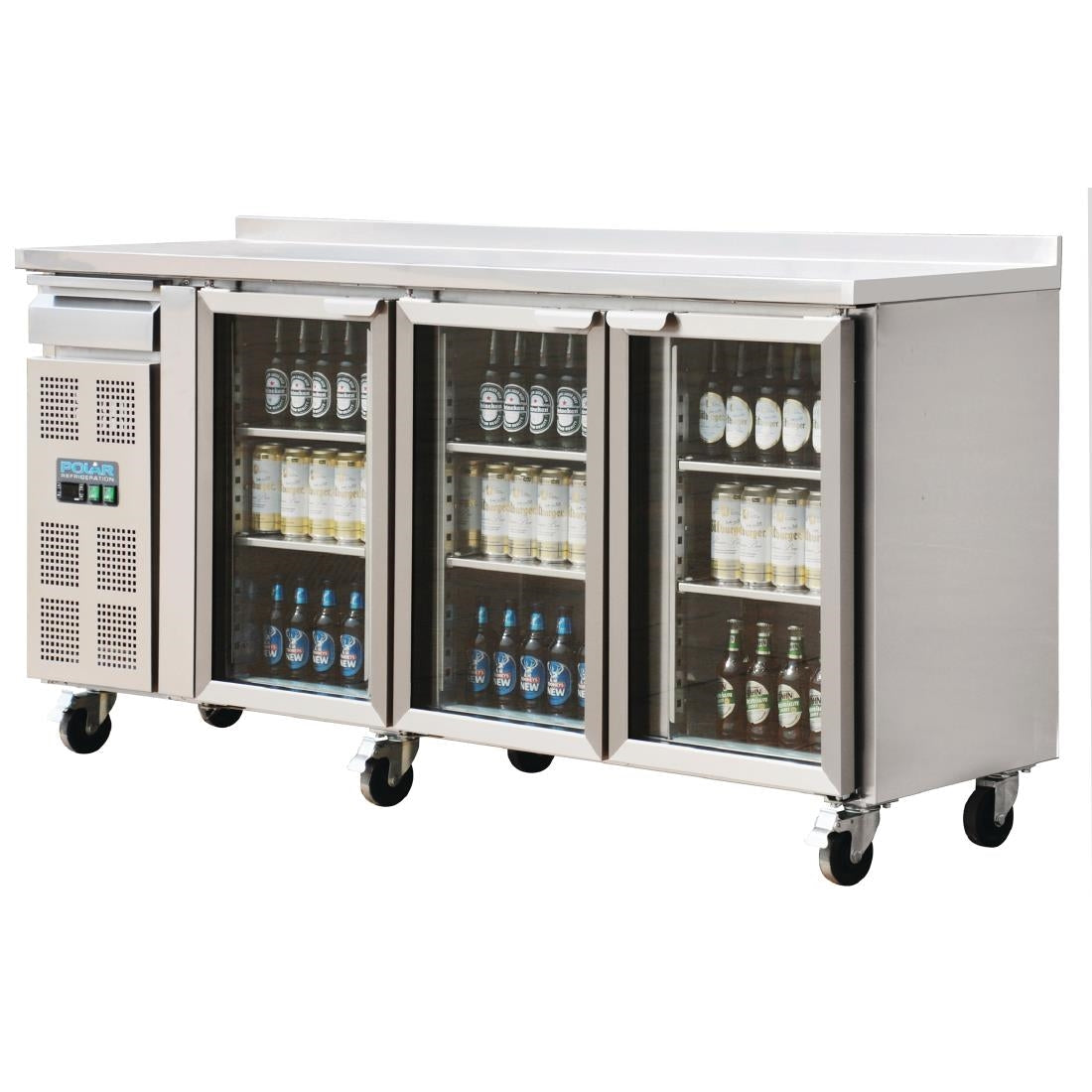 Polar U-Series 3 Door Premium Bar Fridge 543Ltr - CK491-A