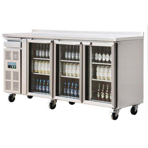 Polar U-Series 3 Door Premium Bar Fridge 543Ltr - CK491-A
