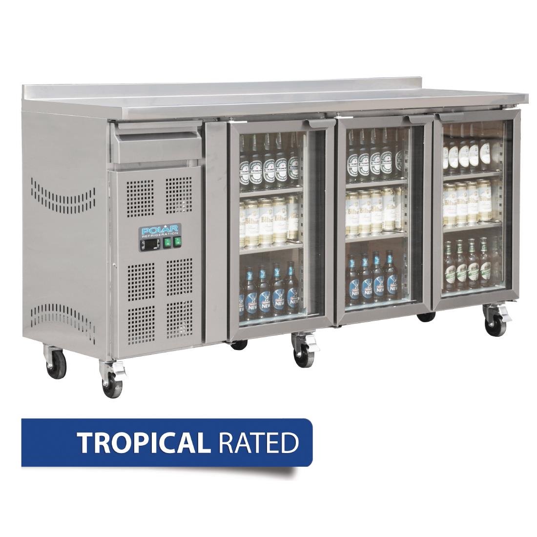 Polar U-Series 3 Door Premium Bar Fridge 543Ltr - CK491-A